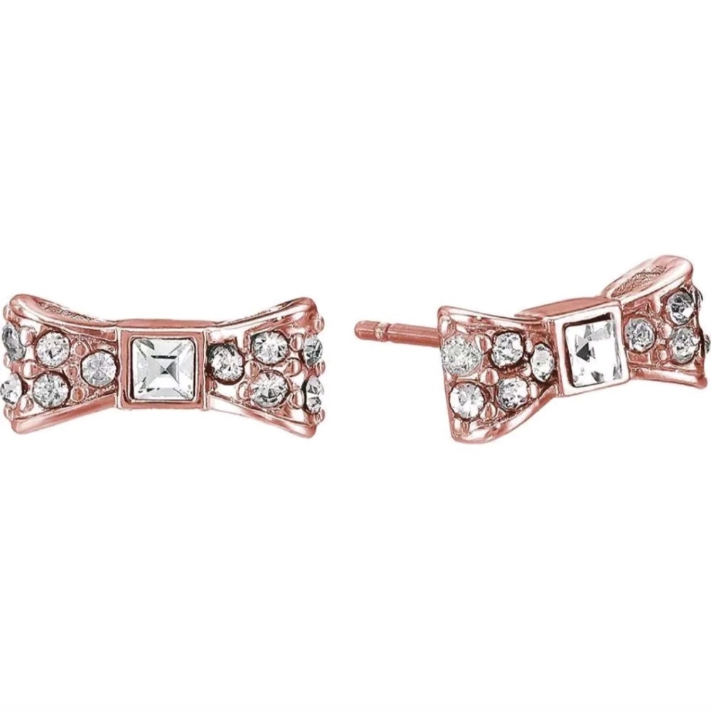 Kate Spade Rose Gold Bow Earrings - Picture 1 of 4